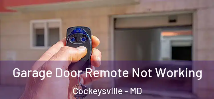  Garage Door Remote Not Working Cockeysville - MD