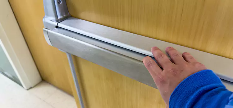 Installing a Push Bar on a Door Cockeysville
